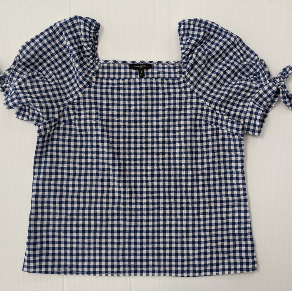 NWOT Banana Republic Gingham Shirt - Sz. SM